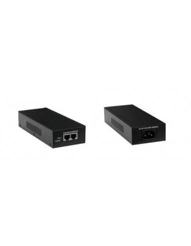 Gigabit Power over Ethernet (PoE) 52V, 1.25Amp 65 Watt (2 x RJ45) & Cord.