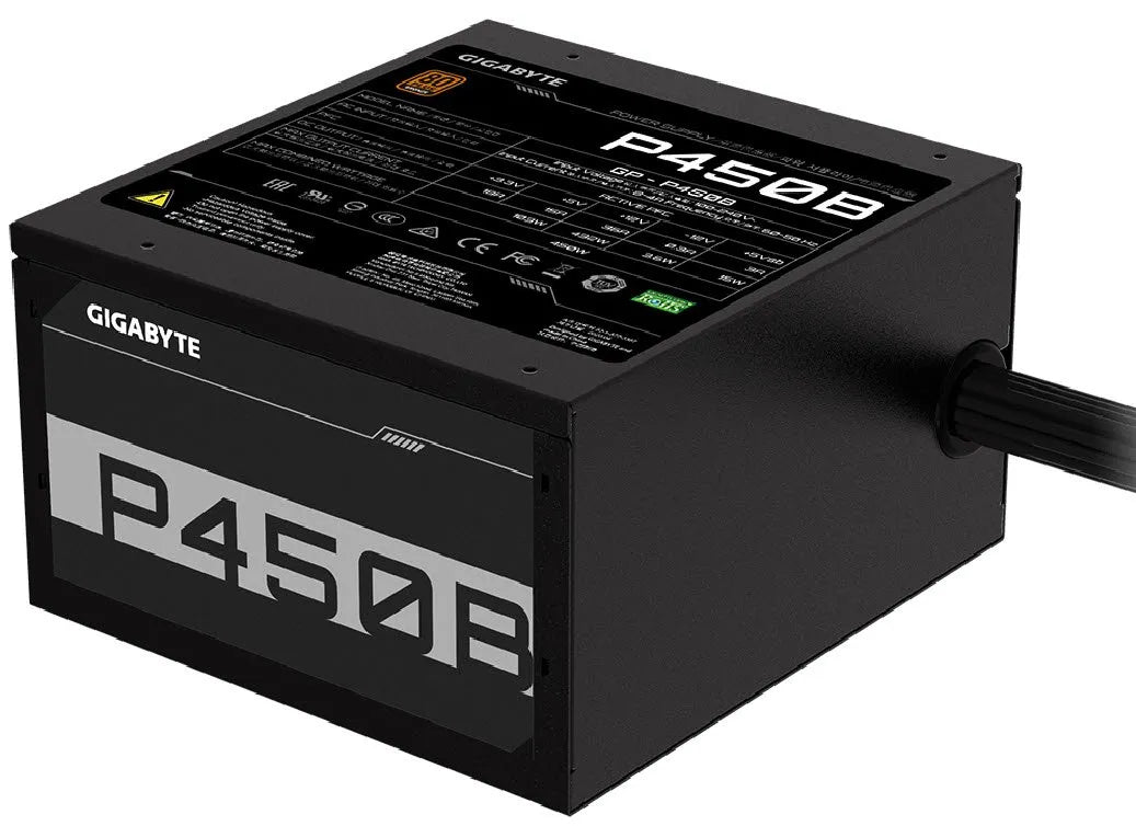 Gigabyte PSU P450B Bronze Certified 450W - 3 Year Warranty; 24/20-pin x 1; CPU 4+4-pin x 1; PCI-E 6+2-pin x 2; SATA x 6; Peri x3 - image 7