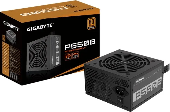 Gigabyte PSU P550B Bronze Certified 550W - 3 Year Warranty; 24/20-pin x 1; CPU 4+4-pin x 1; PCI-E 6+2-pin x 2; SATA x 6; Peri x3 - image 5