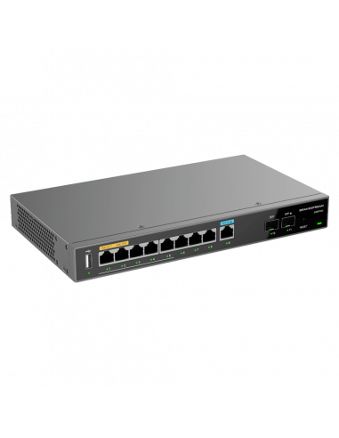 Grandstream Wired VPN Router & Firewall, 9 x GbE LAN/WAN (2 x PoE Out)