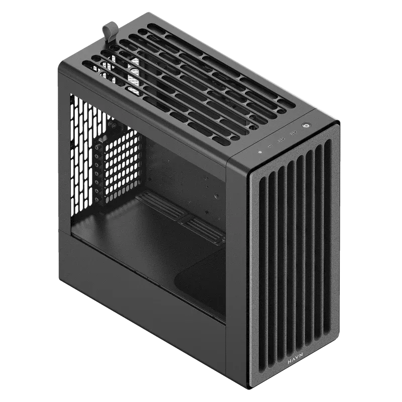 Aerocool HAVN BF 360 Flow Black EATX case - Adjustable GPU Bracket - Supports up to 7 fans (2x180; 1x140mm incl) - 2x 3.5'' or 4 - image 4