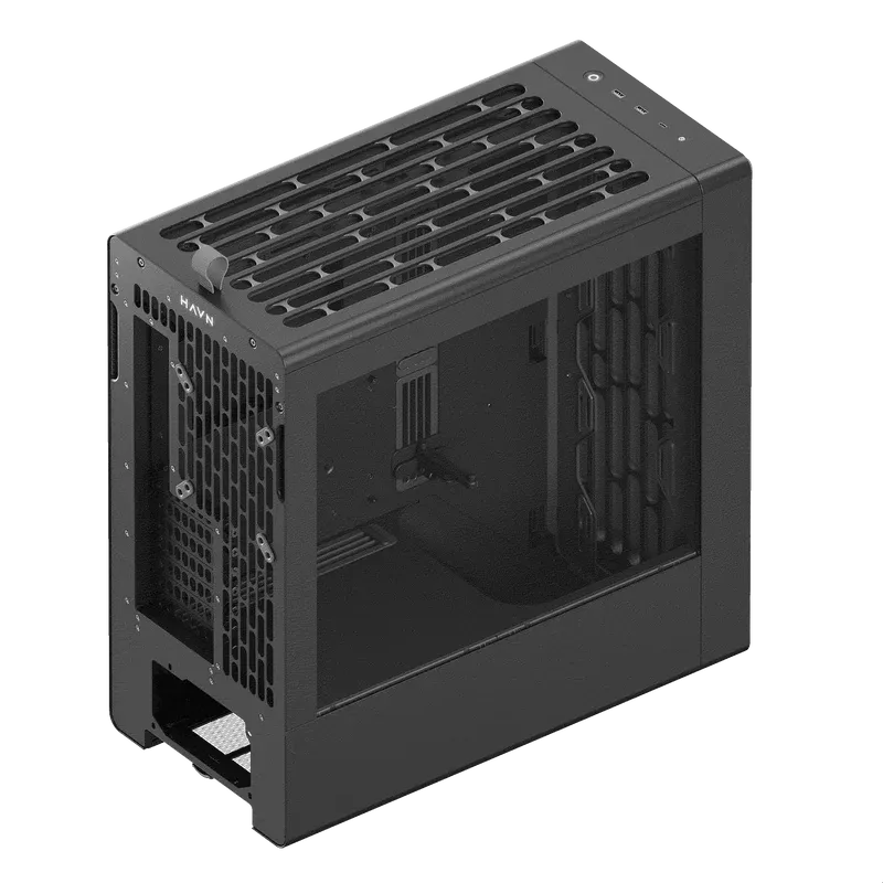 Aerocool HAVN BF 360 Flow Black EATX case - Adjustable GPU Bracket - Supports up to 7 fans (2x180; 1x140mm incl) - 2x 3.5'' or 4 - image 5