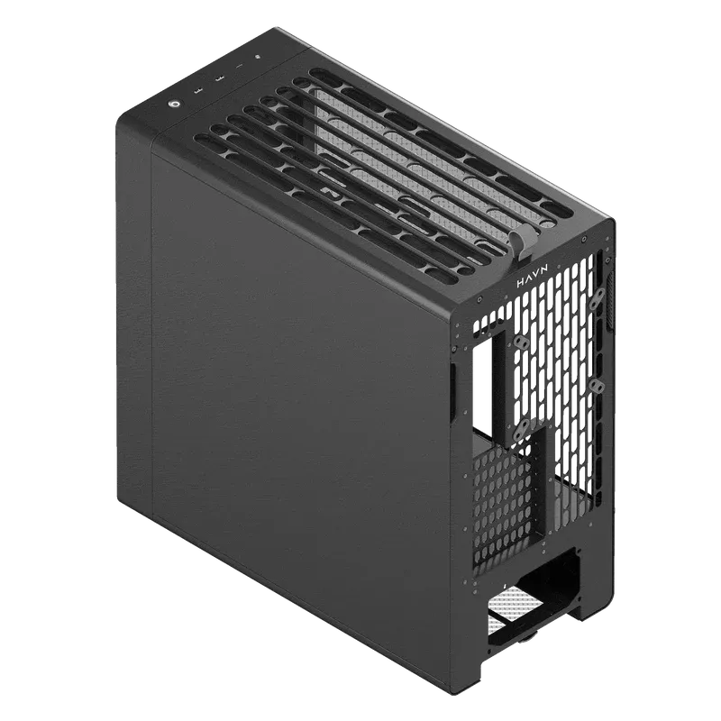 Aerocool HAVN BF 360 Black EATX case - Adjustable GPU Bracket - Supports up to 7 fans (0 incl) - 2x 3.5'' or 4x 2.5'' - 420mm Ra - image 5