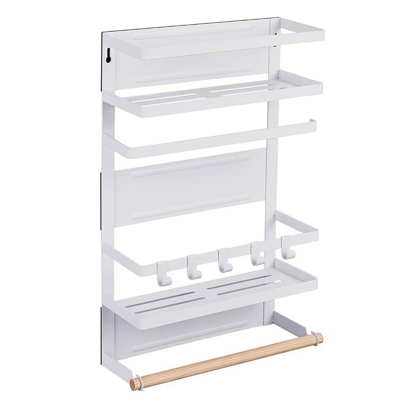 KC: 3 TIER MAG. FRIDGE RK - WHITE