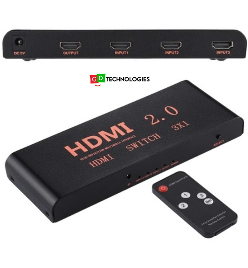 MICROWORLD HDMI SWITCH 3 TO 1 V2.0