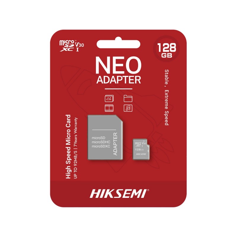 HIKSEMI 128GB Micro SD Card + Adaptor