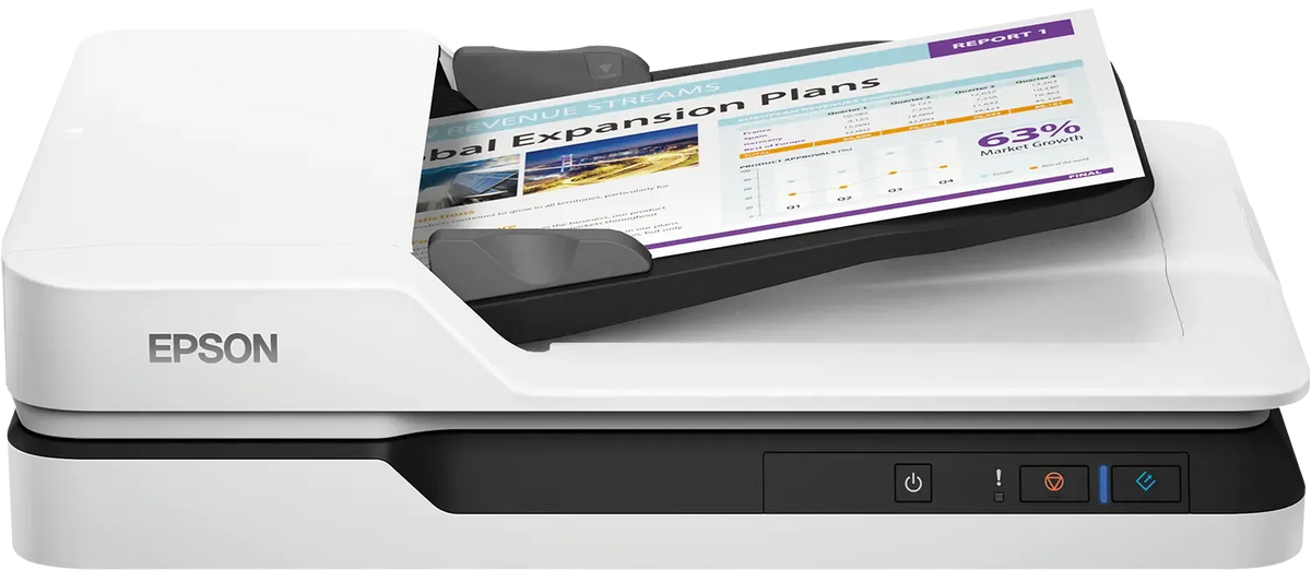 Epson WorkForce DS-1630-Flatbed with ADF;A4; Passport scan; Duplex; 1200x1200DPI; 25ppm; Daily Duty Cucle 1500. USB - image 3