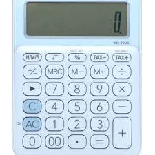 Casio MS-20UC - Desktop Calculator 12-Digit - Light Blue