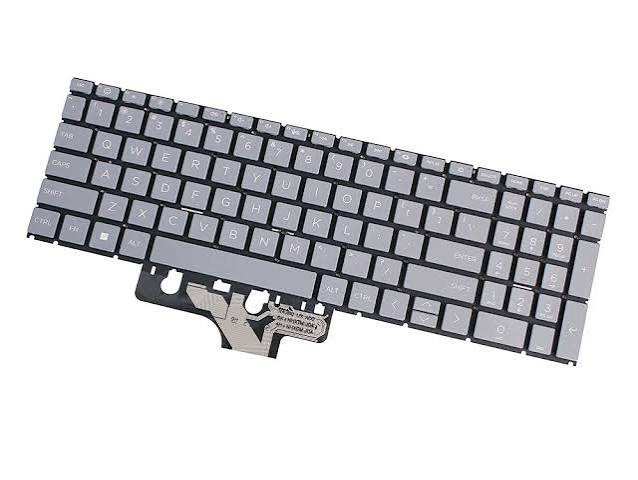 HP 15-FC, 15-FC0000, 15-FCXXXX, 15-FD, 15-FD0001, 15-FDXXXX Laptop Keyboard Grey No Frame