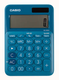 Casio MS-20UC - Desktop calculator 12 Digit - Blue
