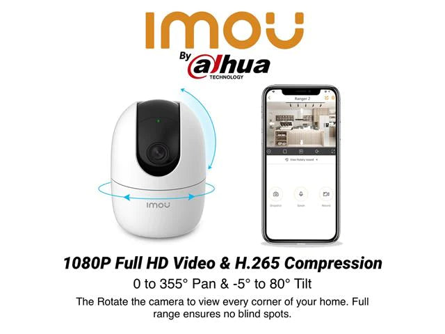 RANGER 2 WIFI PAN &amp; TILT INDOOR CAMERA
