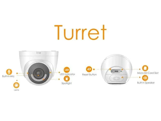 TURRET IN/OUTDOOR WIFI CAMERA