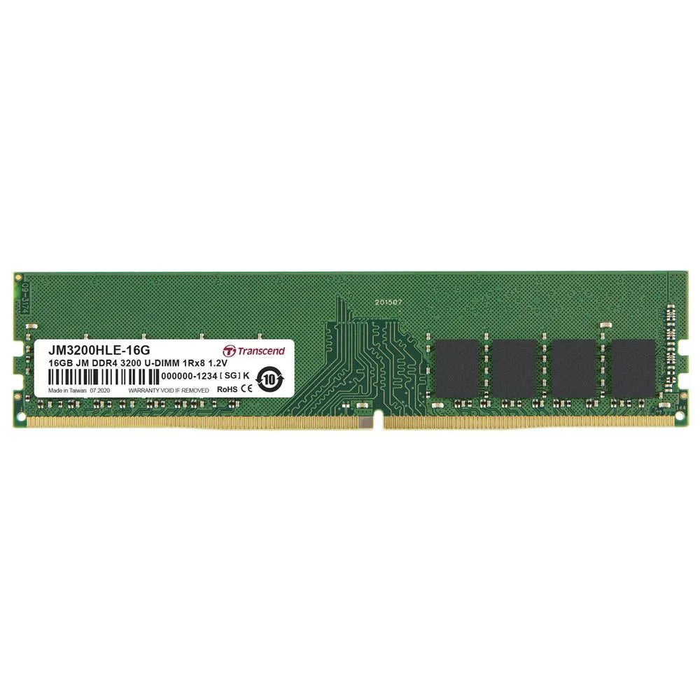 TRANSCEND JET MEMORY 16GB DDR4-3200 DESKTOP U-DIMM 1RX8 CL22 - image 3