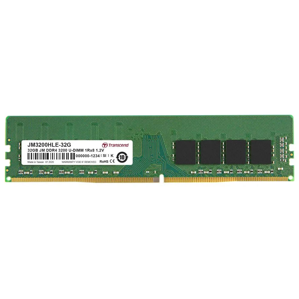 TRANSCEND JET MEMORY 32GB DDR4-3200 DESKTOP U-DIMM 2RX8 CL22 - image 3