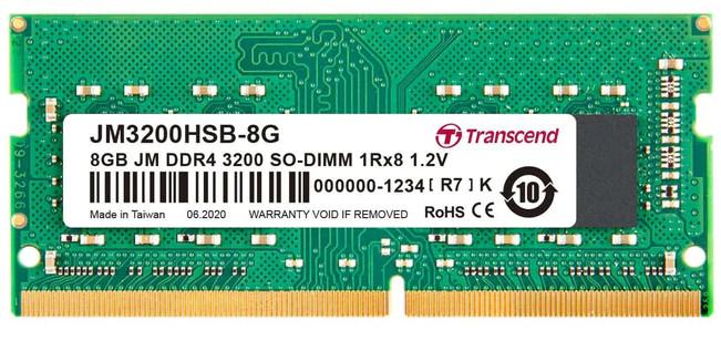 SODIMM:   8GB DDR4  3200