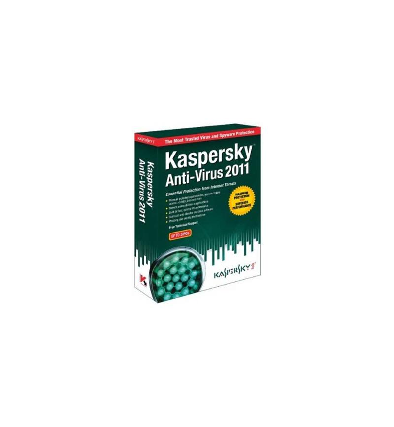 KASPERSKY ANTI-VIRUS 2011 1 USER DVD