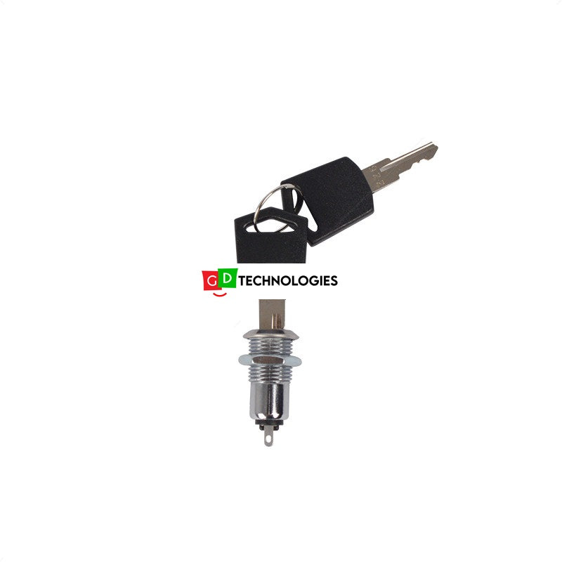 KEY SWITCH - MINI FLAT SINGLE POLE