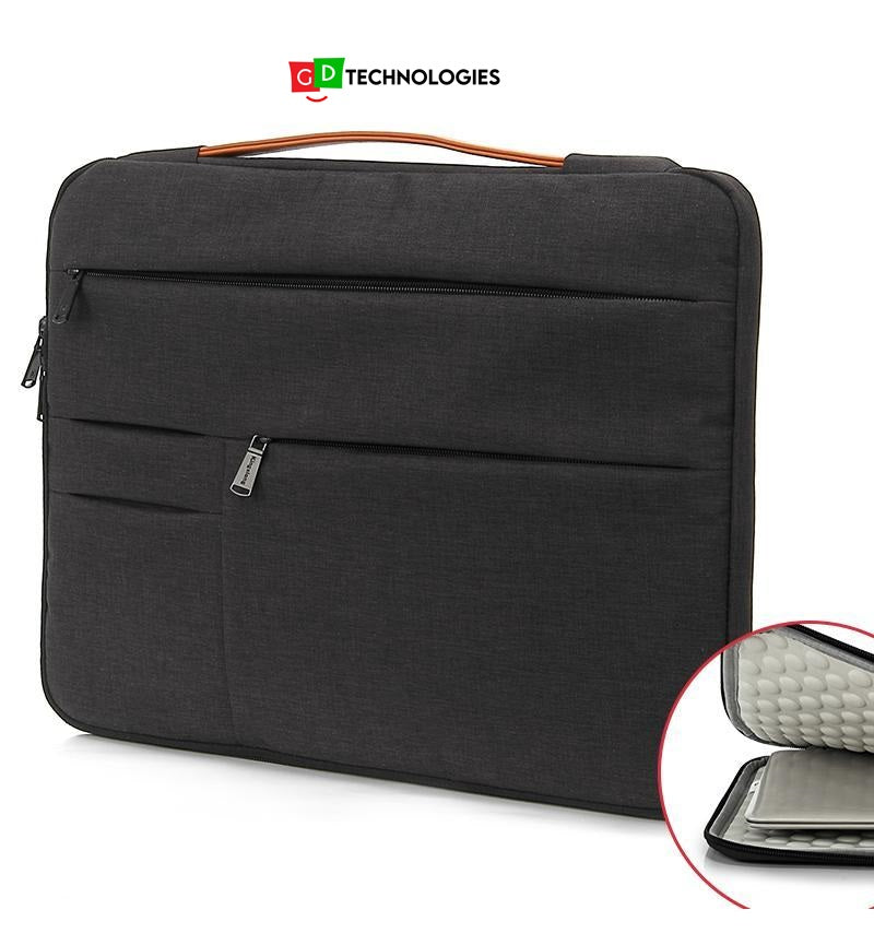 MICROWORLD LUXE 17" NOTEBOOK SLEEVE - BLACK