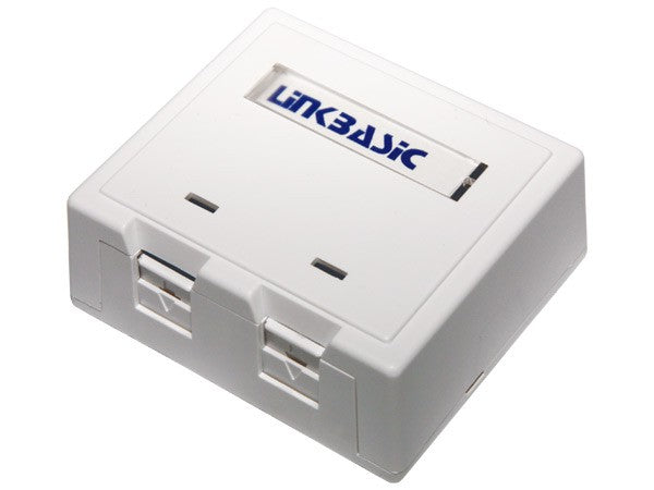 Linkbasic Cat6 Double Surface Mount Box (2 Pack)