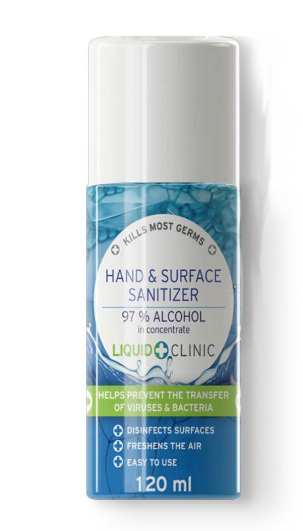 HAND SANITIZER 120ML SPRAY BOTTLE
