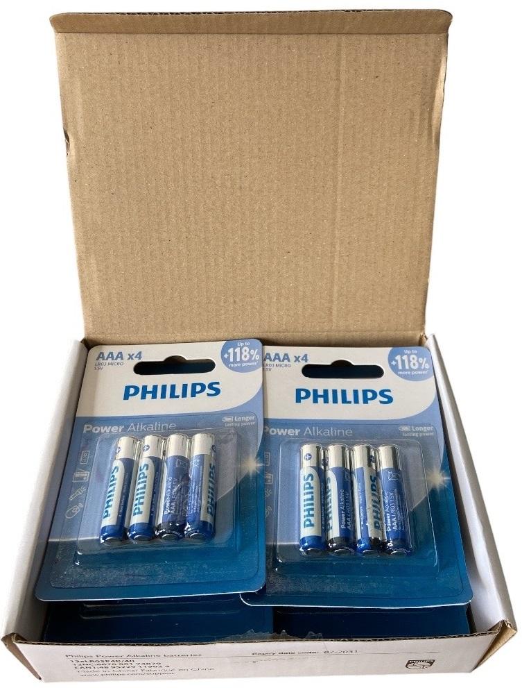 POWER ALKALINE BATTERY AAA 4 PACK - 12X