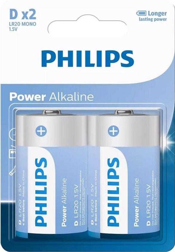 POWER ALKALINE BAT D 2P - image 2