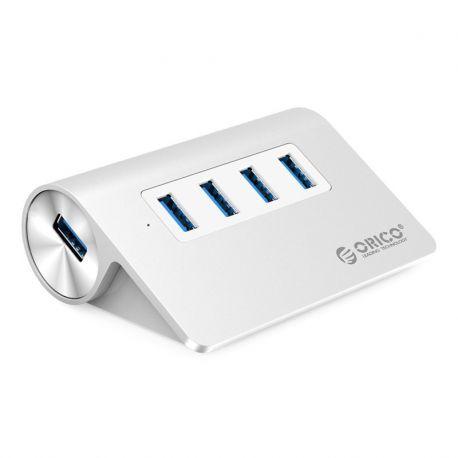 4 PORT USB 3.0 HUB SILVER - image 2