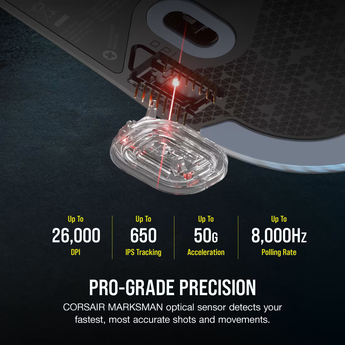 Corsair M75 Lightweight RGB Gaming Mouse; Black; 26000 DPI. - image 3