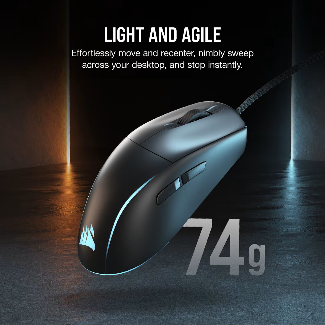 Corsair M75 Lightweight RGB Gaming Mouse; Black; 26000 DPI. - image 5