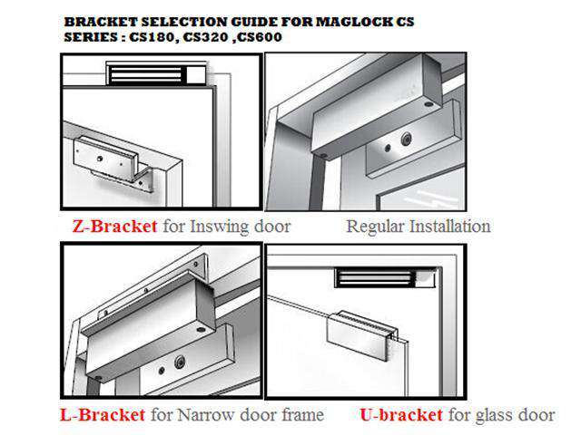 L-Bracket for Mag Lock CS180