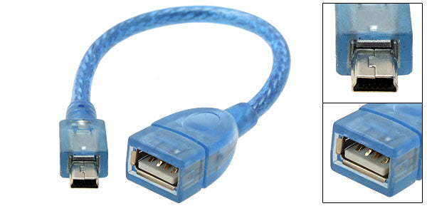 MINI USB MALE TO FEMALE USB 10CM - image 2