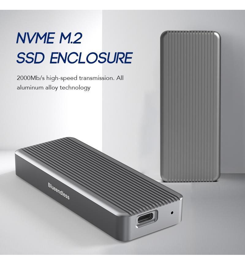USB TYPE-C: M.2 NVME SSD ENCLOSURE