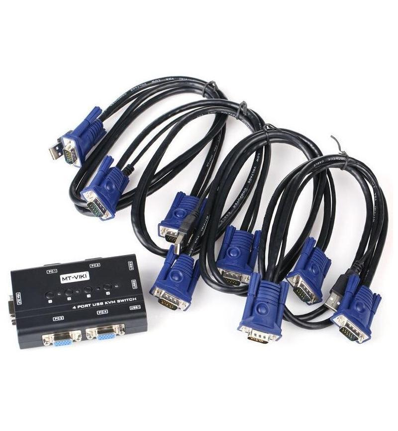 4 PORT MANUAL VGA USB KVM SWITCH - image 2