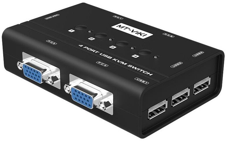 4 PORT MANUAL VGA USB KVM SWITCH
