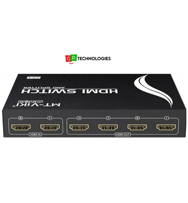 MT-VIKI 2 IN 4 OUT HDMI SWITCH AND SPLITTER