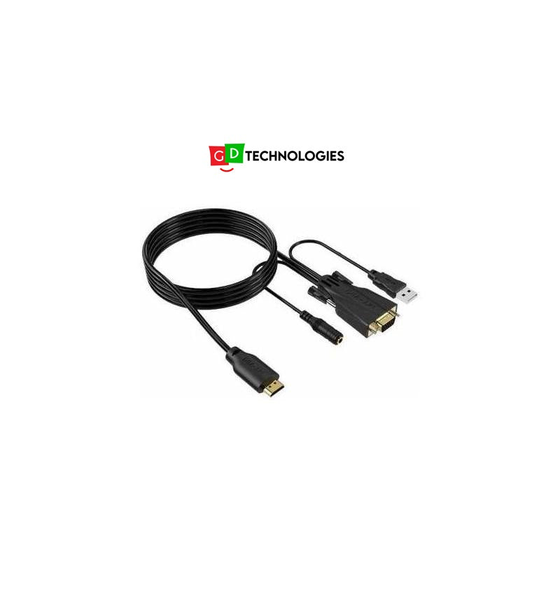 MT-VIKI HDMI (M) TO VGA (M) + AUDIO 5.0M