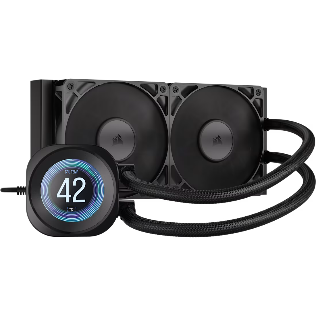 NAUTILUS 240 RS LCD Liquid CPU Cooler – 2.1'''' IPS LCD Screen – RS120 Fans – 240 mm Radiator – LGA 1851/1700;
AMD® AM5/AM4 - - image 12