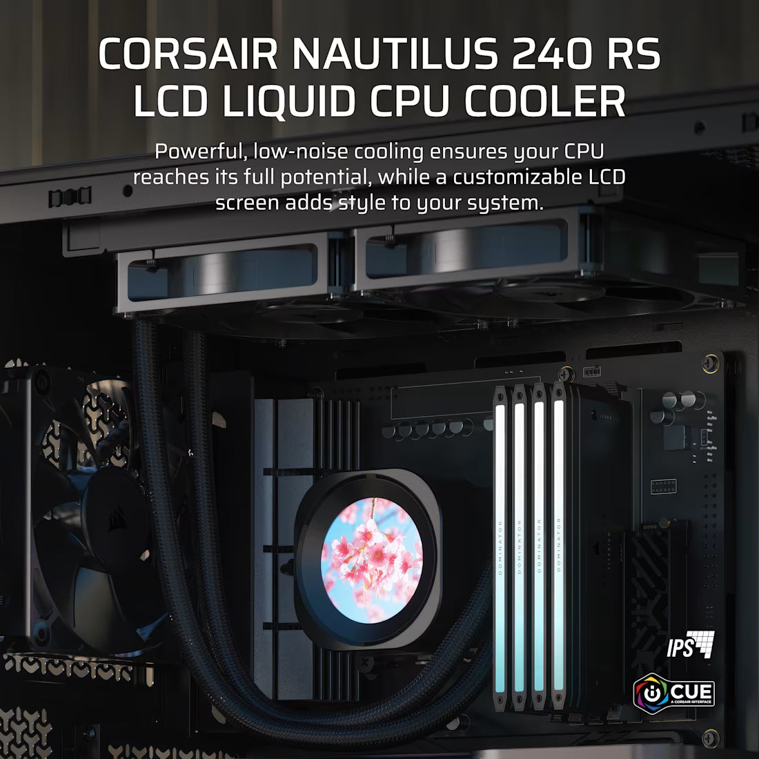 NAUTILUS 240 RS LCD Liquid CPU Cooler – 2.1'''' IPS LCD Screen – RS120 Fans – 240 mm Radiator – LGA 1851/1700;
AMD® AM5/AM4 - - image 13