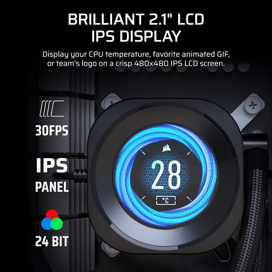 NAUTILUS 240 RS LCD Liquid CPU Cooler – 2.1'''' IPS LCD Screen – RS120 Fans – 240 mm Radiator – LGA 1851/1700;
AMD® AM5/AM4 - - image 14