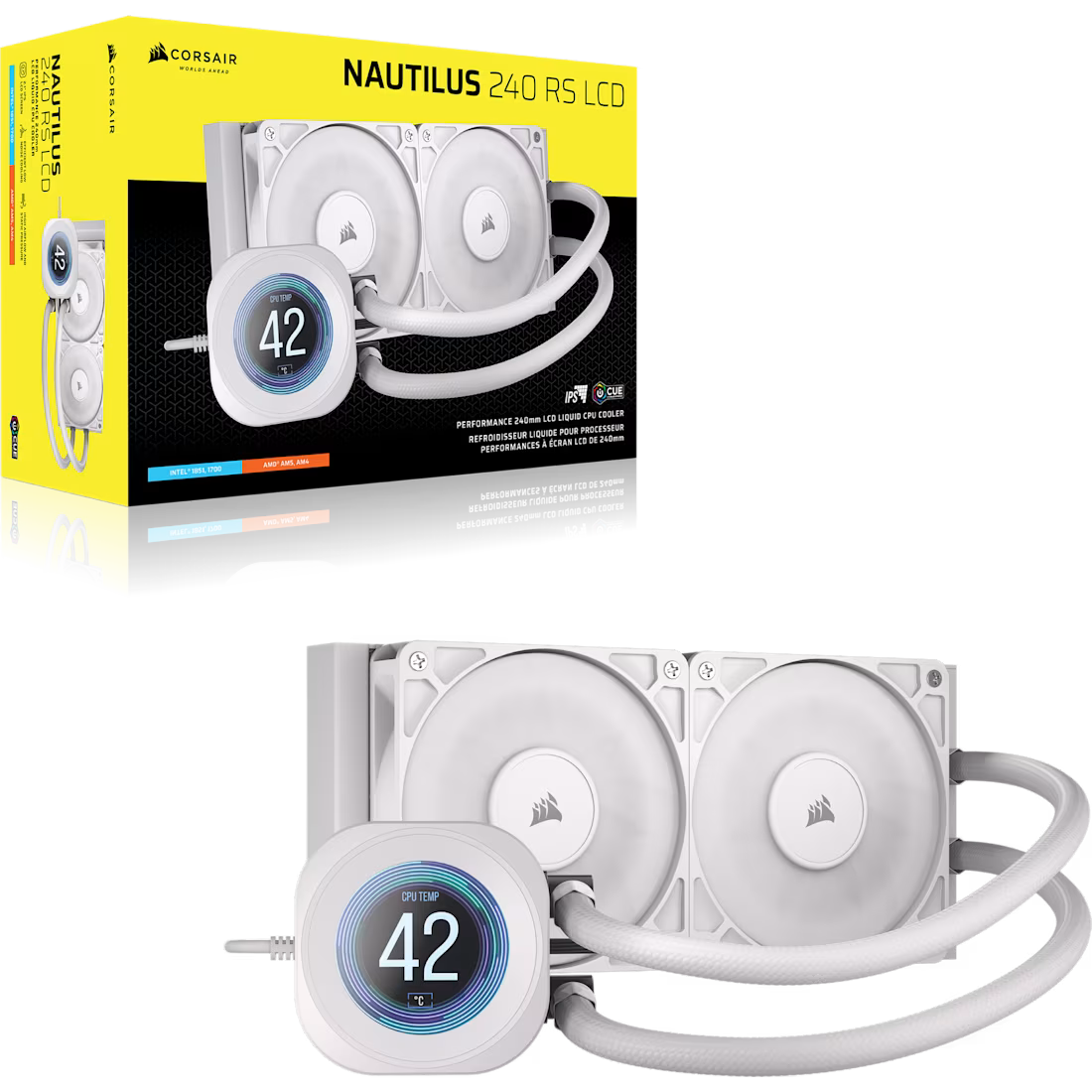 NAUTILUS 240 RS LCD Liquid CPU Cooler – 2.1'''' IPS LCD Screen – RS120 Fans – 240 mm Radiator – LGA 1851/1700;
AMD® AM5/AM4 - - image 20