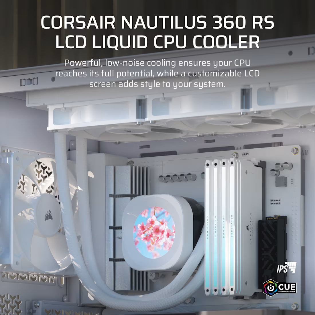 NAUTILUS 360 RS LCD Liquid CPU Cooler – 2.1'' IPS LCD Screen – RS120 Fans – 360mm Radiator – LGA1851/1700 AMD AM5/AM4 - image 13