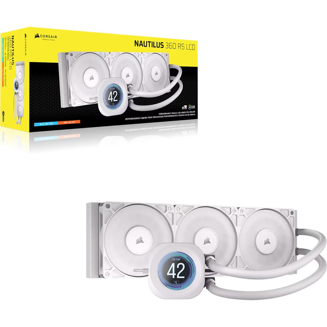 NAUTILUS 360 RS LCD Liquid CPU Cooler – 2.1'' IPS LCD Screen – RS120 Fans – 360mm Radiator – LGA1851/1700 AMD AM5/AM4 - image 20