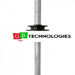 Nemtek Fence Pole - 6Line Round Galvanised BB ER-6GB