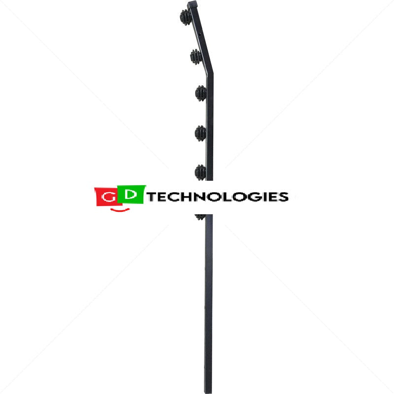 Nemtek Fence Pole - 6Line Square Tube Golf Black ESQ-6BTA