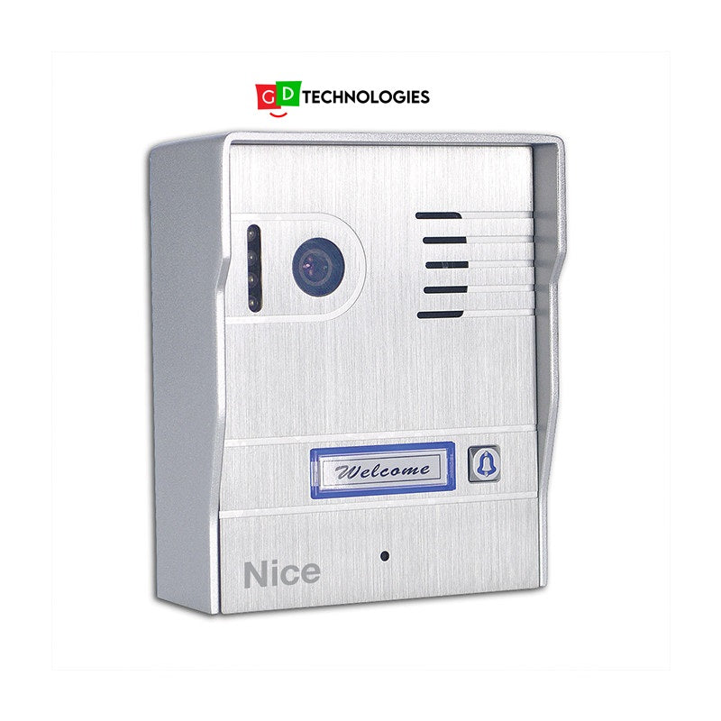 NICE COLOR VIDEO INTERCOM BRUSHED ALUMINIUM GATE STATION