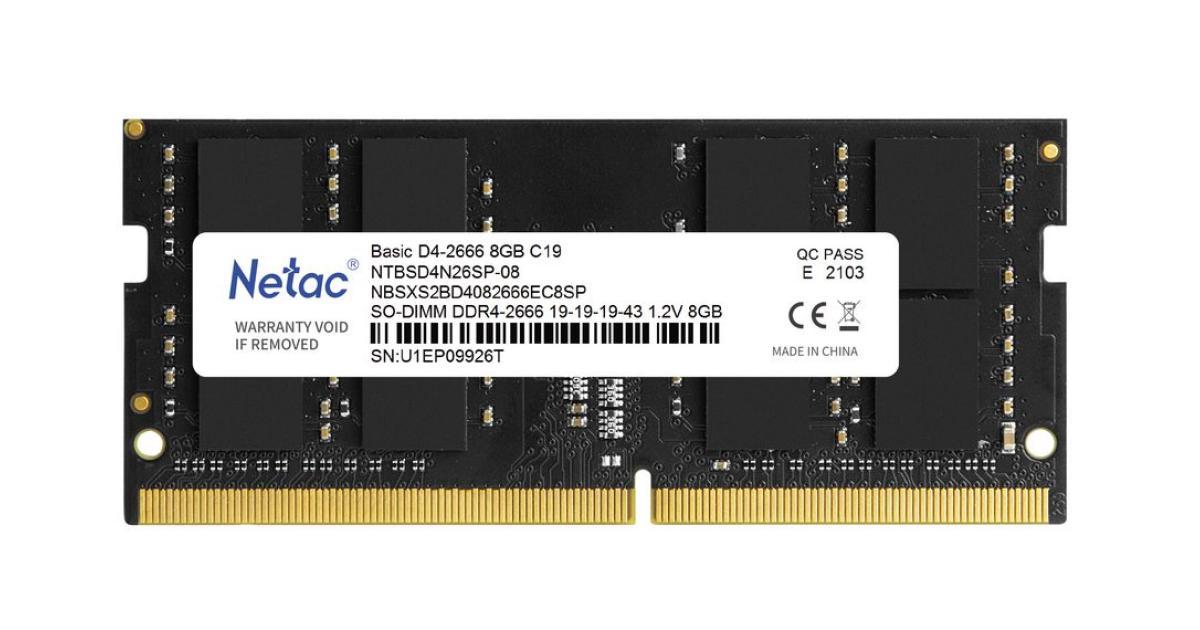 NETAC BASIC 8GB 3200 SODIMM - image 2
