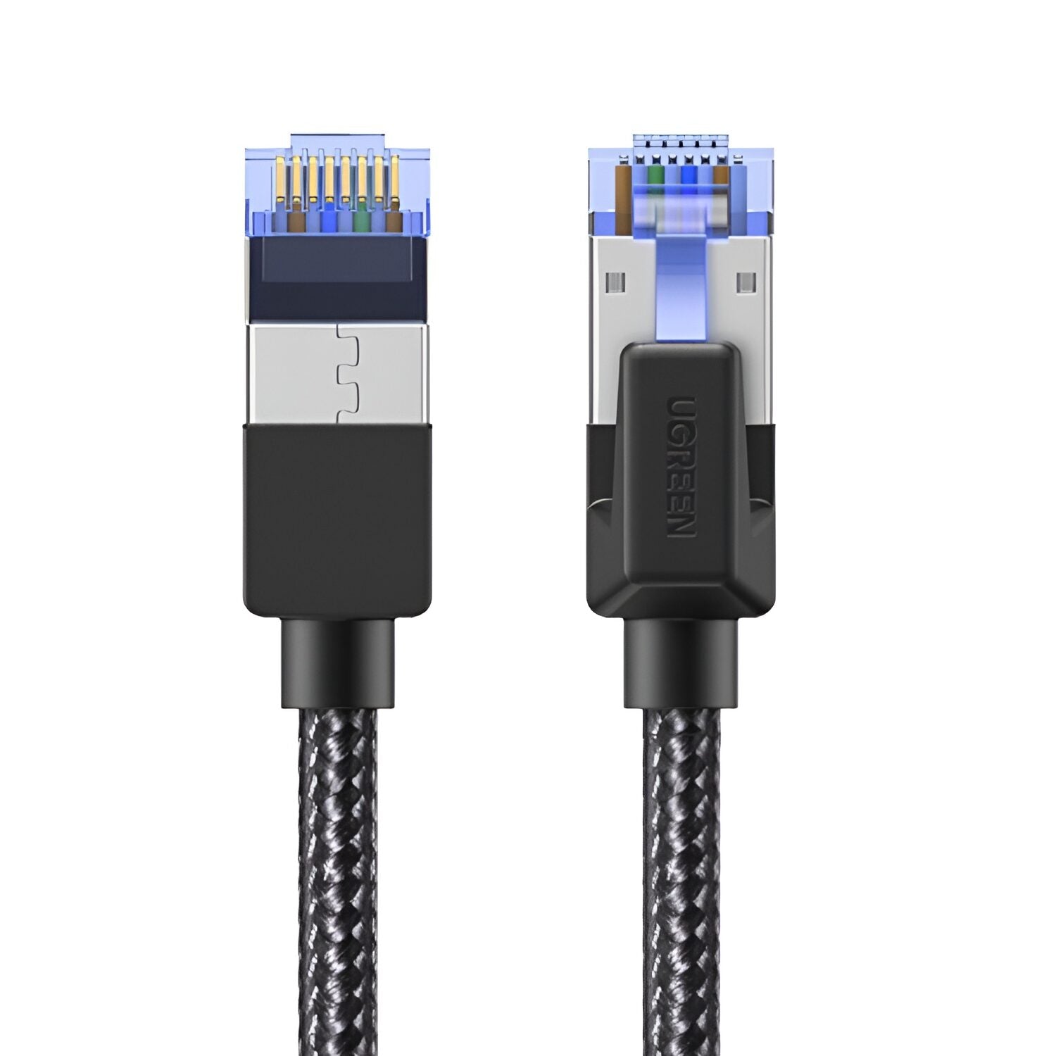 UGREEN Cat8 Nylon Braided Ethernet Cable - 40Gbps with Modular Plugs - 1m – image 2