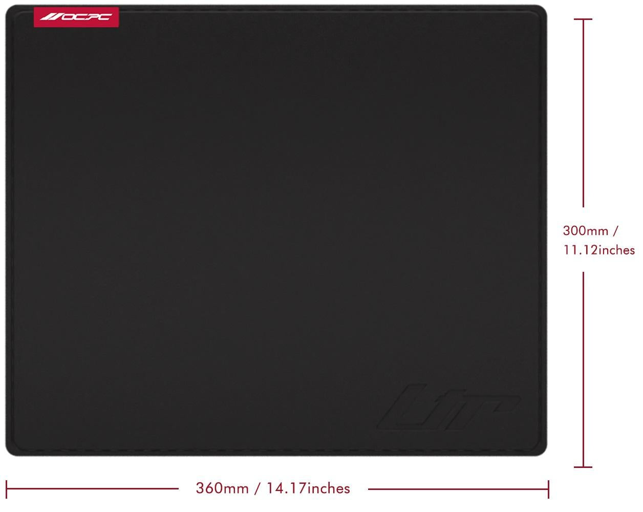 OCPC LTR GAMING MOUSEPAD MED BLACK