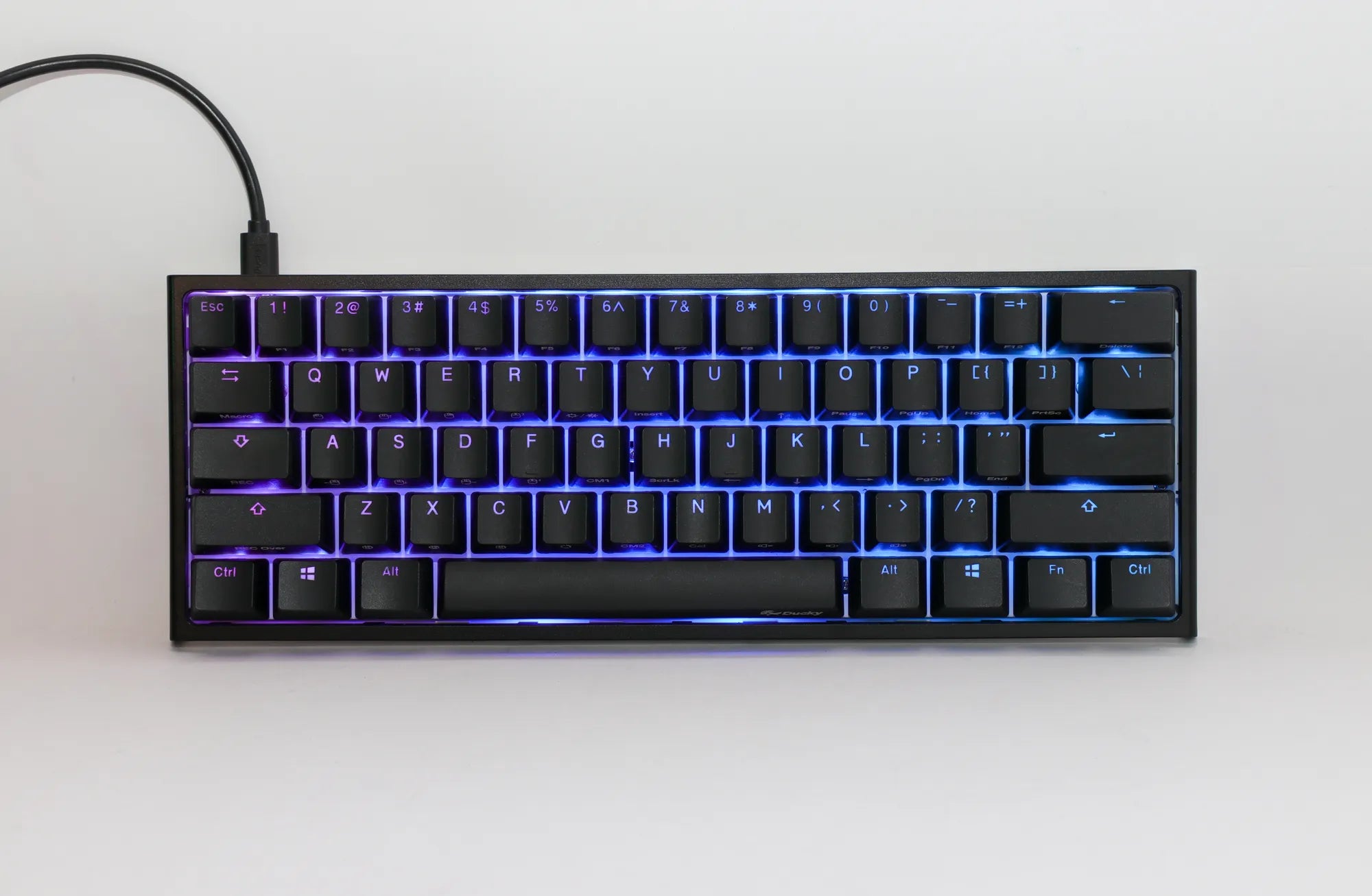 Ducky Keyboard One 2 Pro 60% Mechanical Keyboard; RGB; PBT Double Shot Keycaps   - Cherry Silver. - image 2