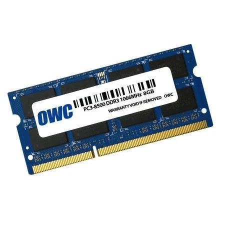SODIMM:   8GB DDR3  1066 MAC